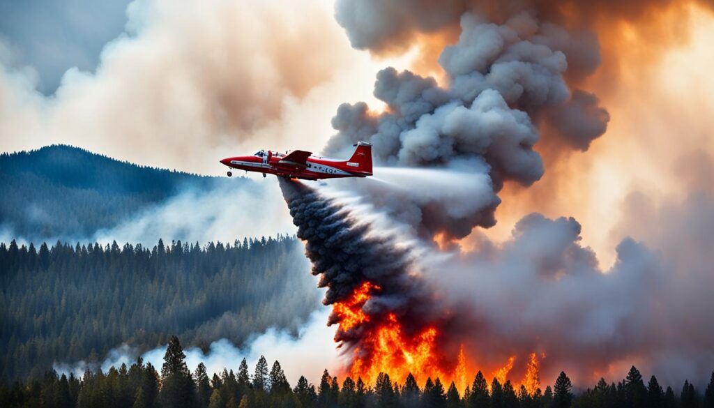 Aerial firefighting tactics and equipment