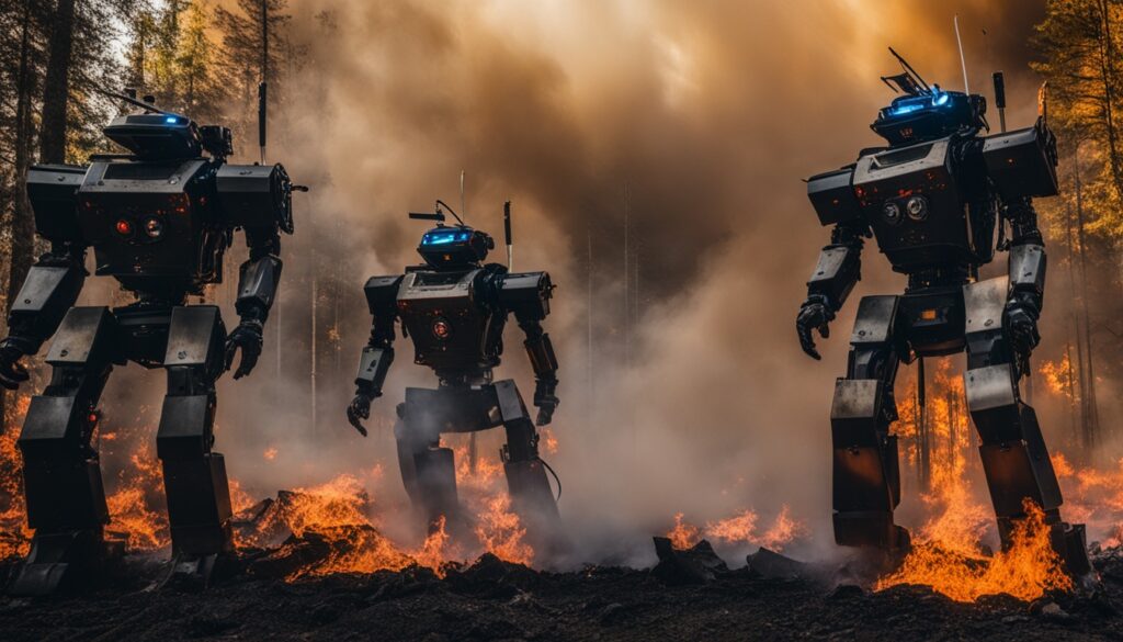 Robotic Firefighters in Action